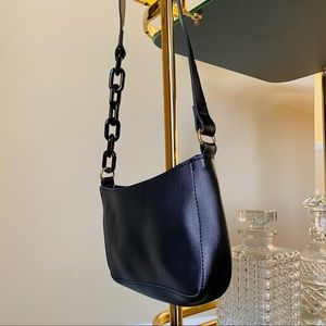Black Trendy Chain Purse